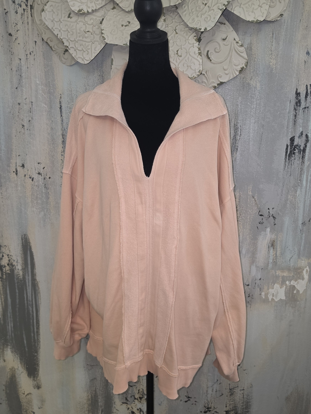 aerie Blush Pink Oversized Pullover Size Large